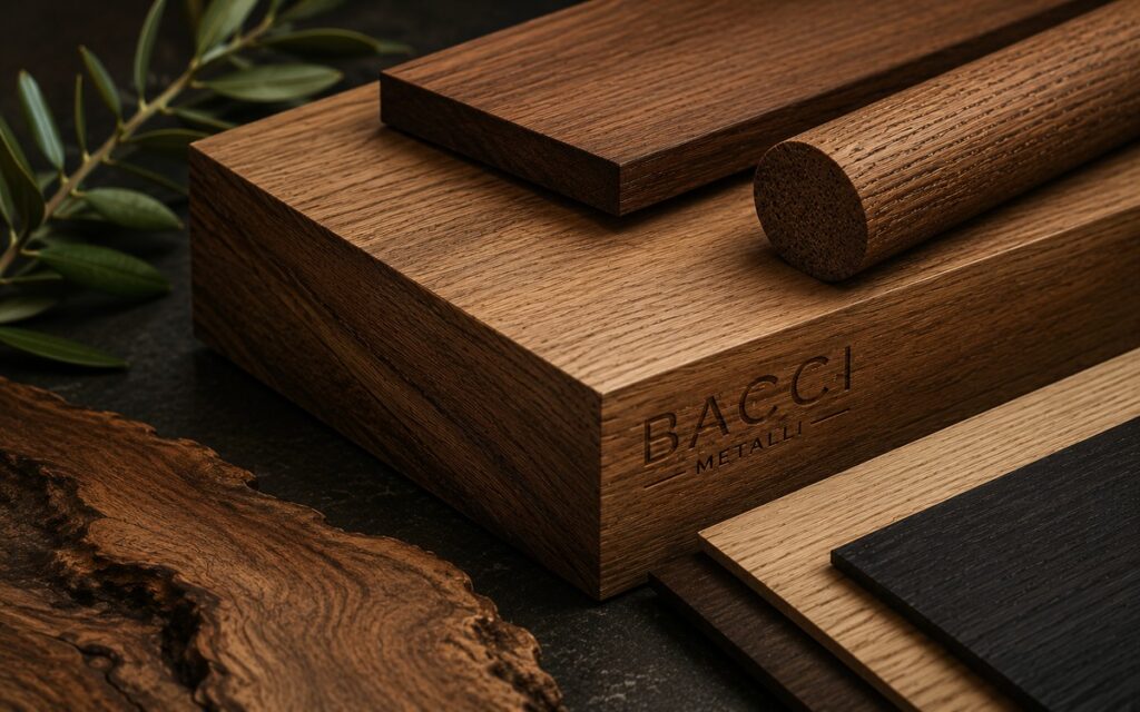 Legno selezionato BACCI Metalli per arredi e complementi su misura